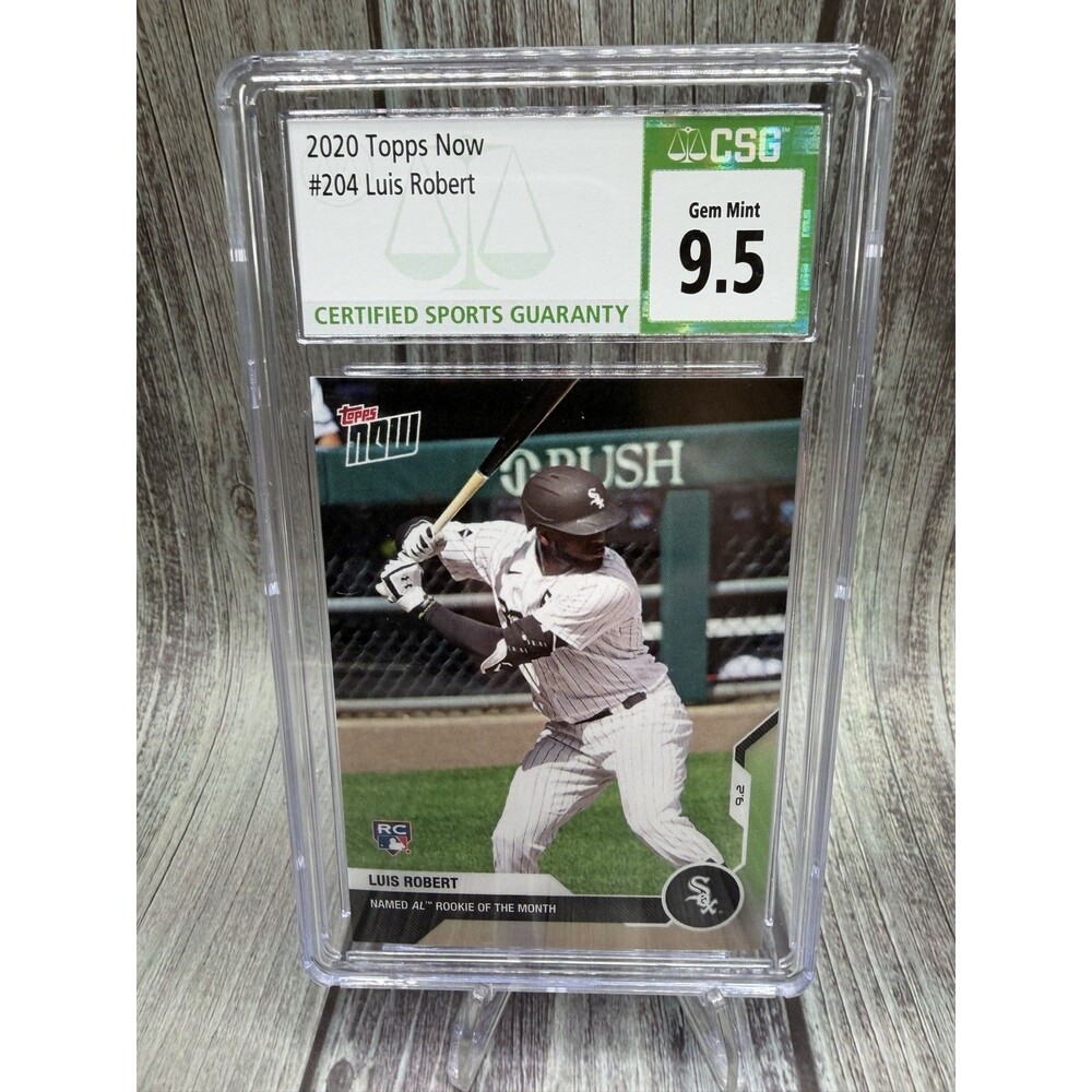 2020 Topps Now - Luis Robert #204 /4577 (RC) White Sox CSG 9.5 Gem Mint